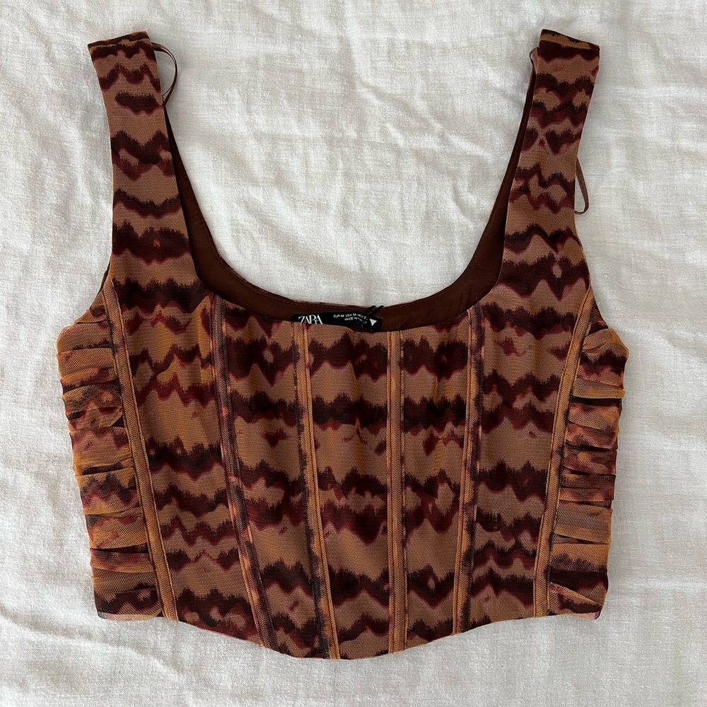 Zara Corset Crop Top